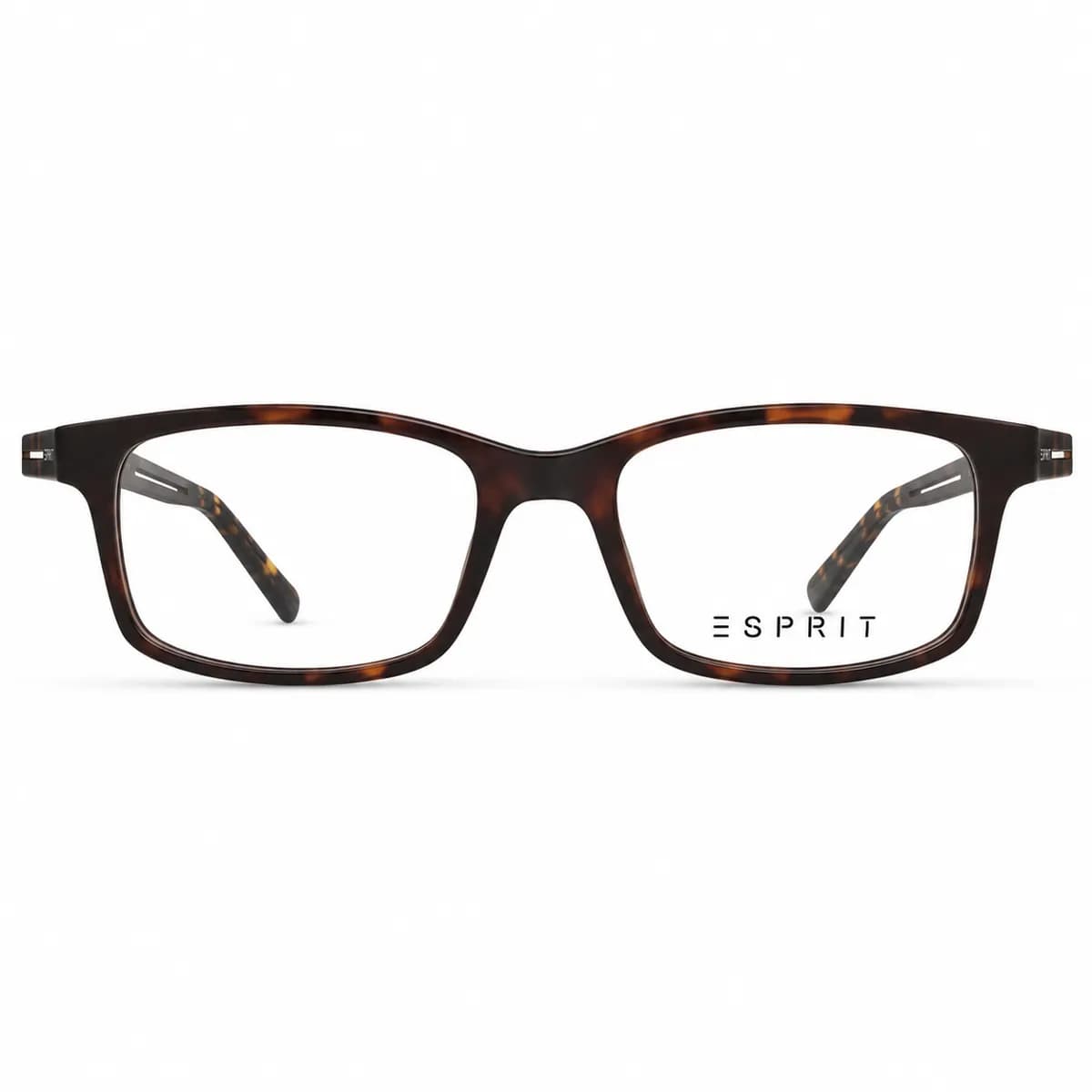 Esprit Rectangular Dark Havana Eyeglasses (ET17567)