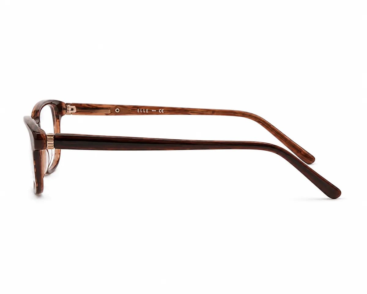 ELLE Oval Burgundy Eyeglasses (EL13349) — thumbnail 4