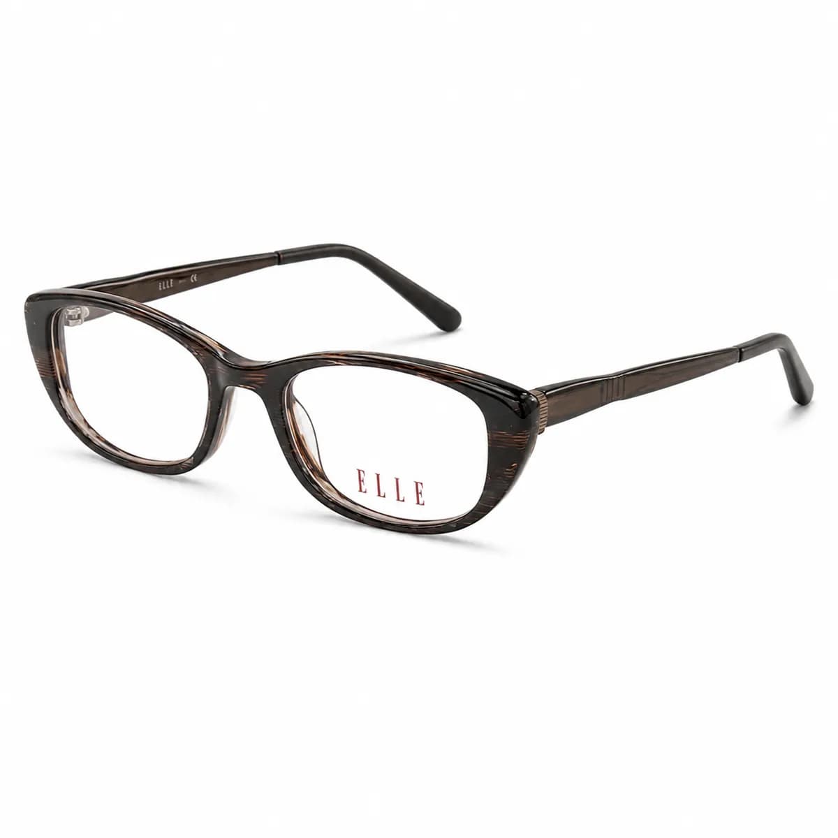 ELLE Oval Dark Havana Eyeglasses (EL13351) — thumbnail 2