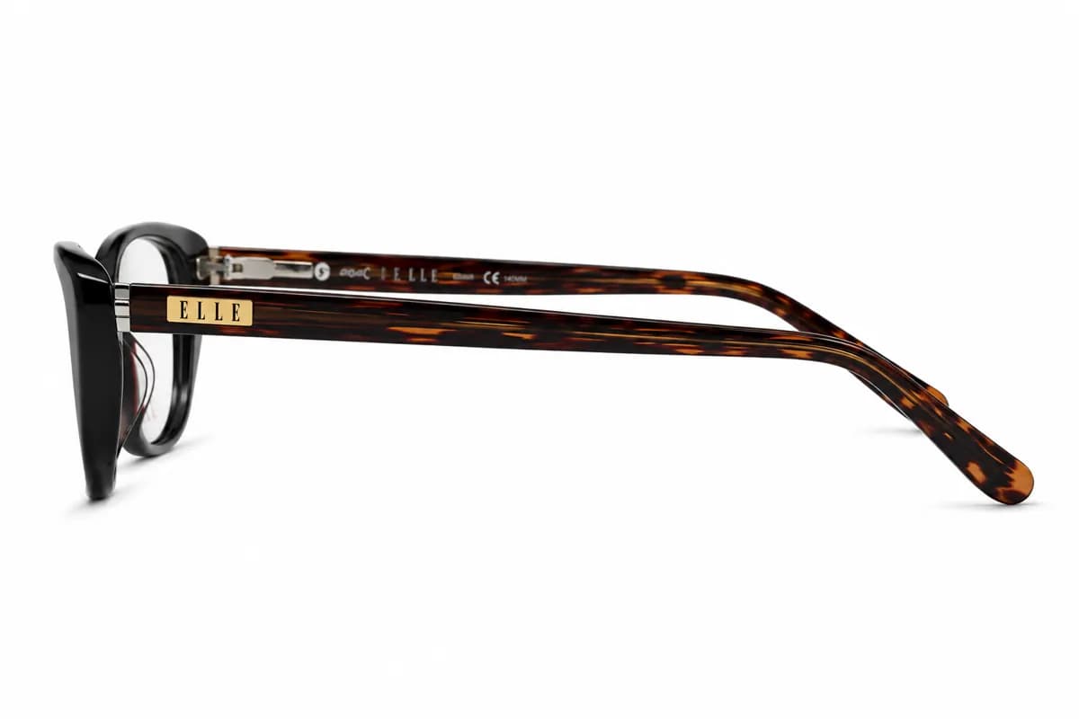 ELLE Oval Black Eyeglasses (EL13350) — thumbnail 4
