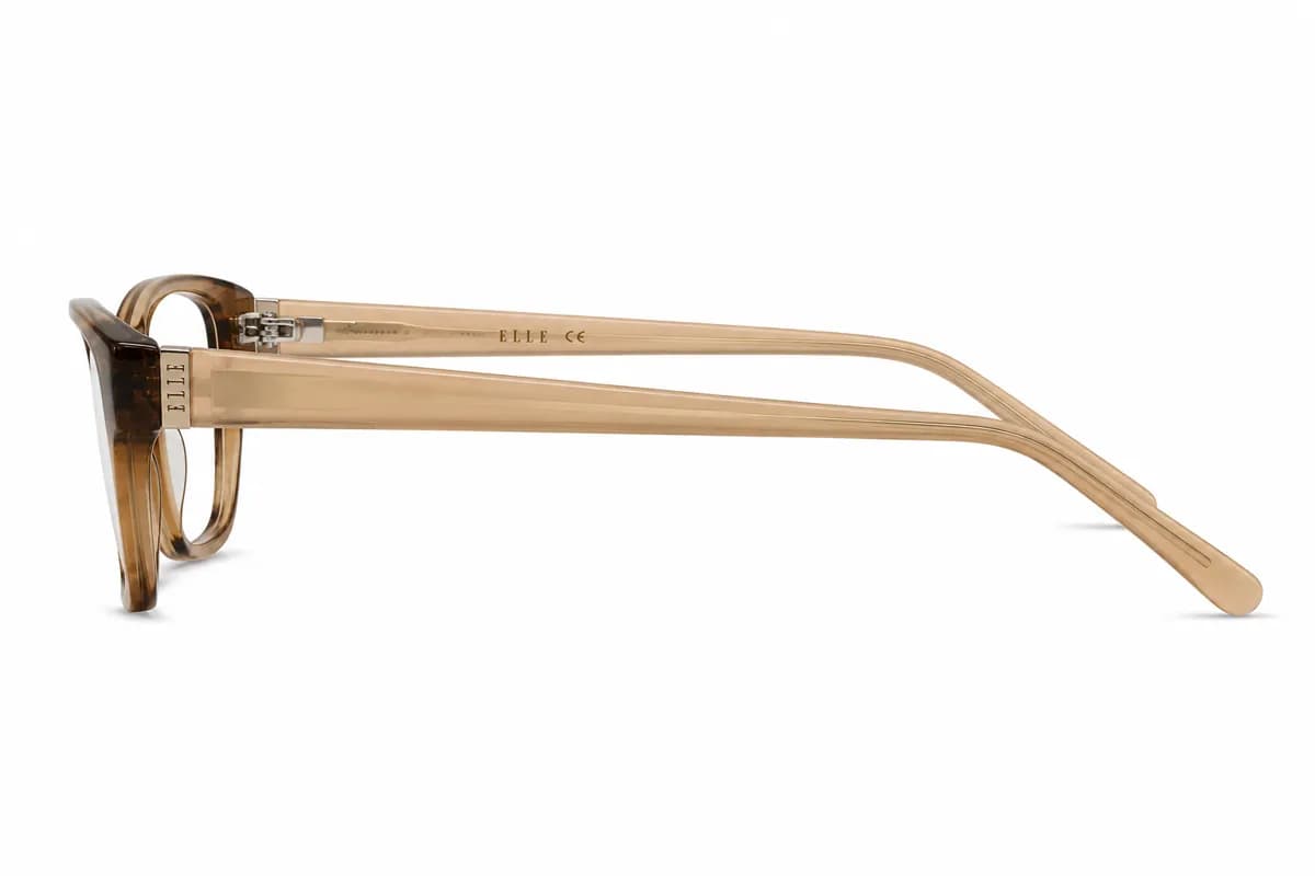 ELLE Rectangular Amber Tortoise Eyeglasses (EL13386) — thumbnail 4
