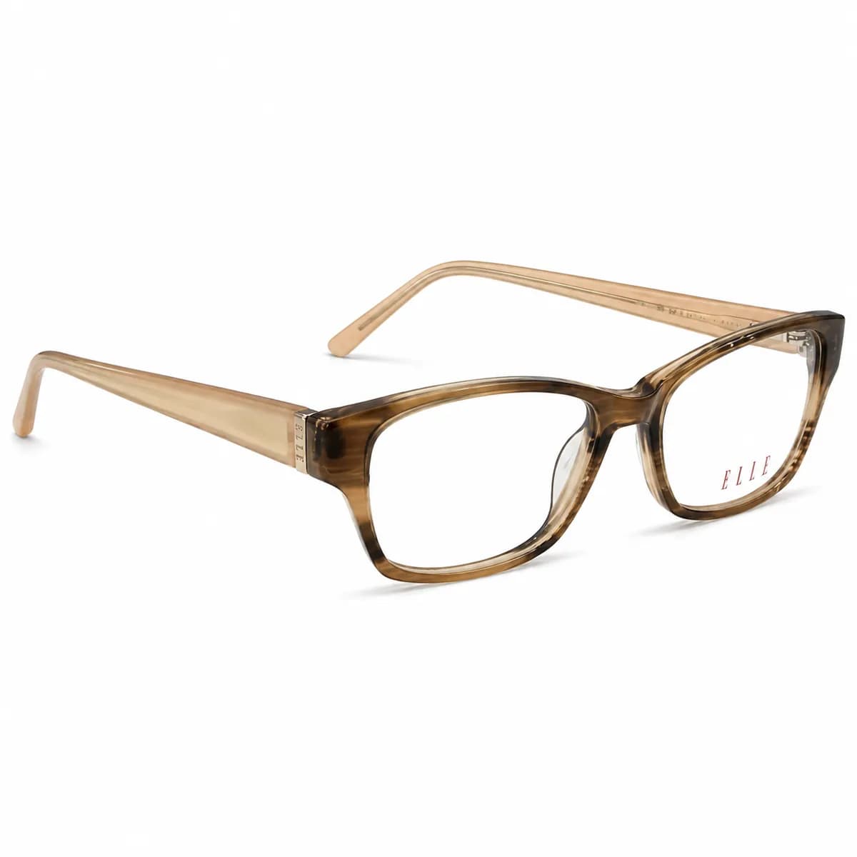 ELLE Rectangular Amber Tortoise Eyeglasses (EL13386) — thumbnail 2
