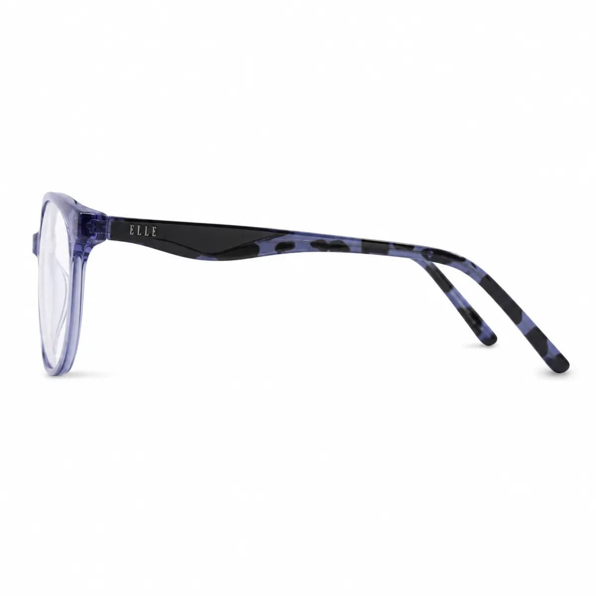 ELLE Oval Crystal Blue Eyeglasses (EL13458) — thumbnail 4