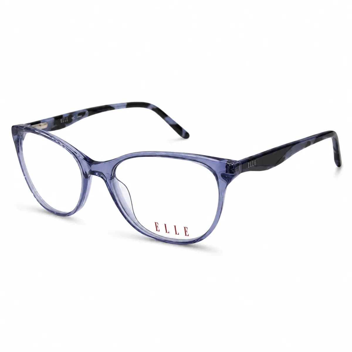 ELLE Oval Crystal Blue Eyeglasses (EL13458) — thumbnail 2