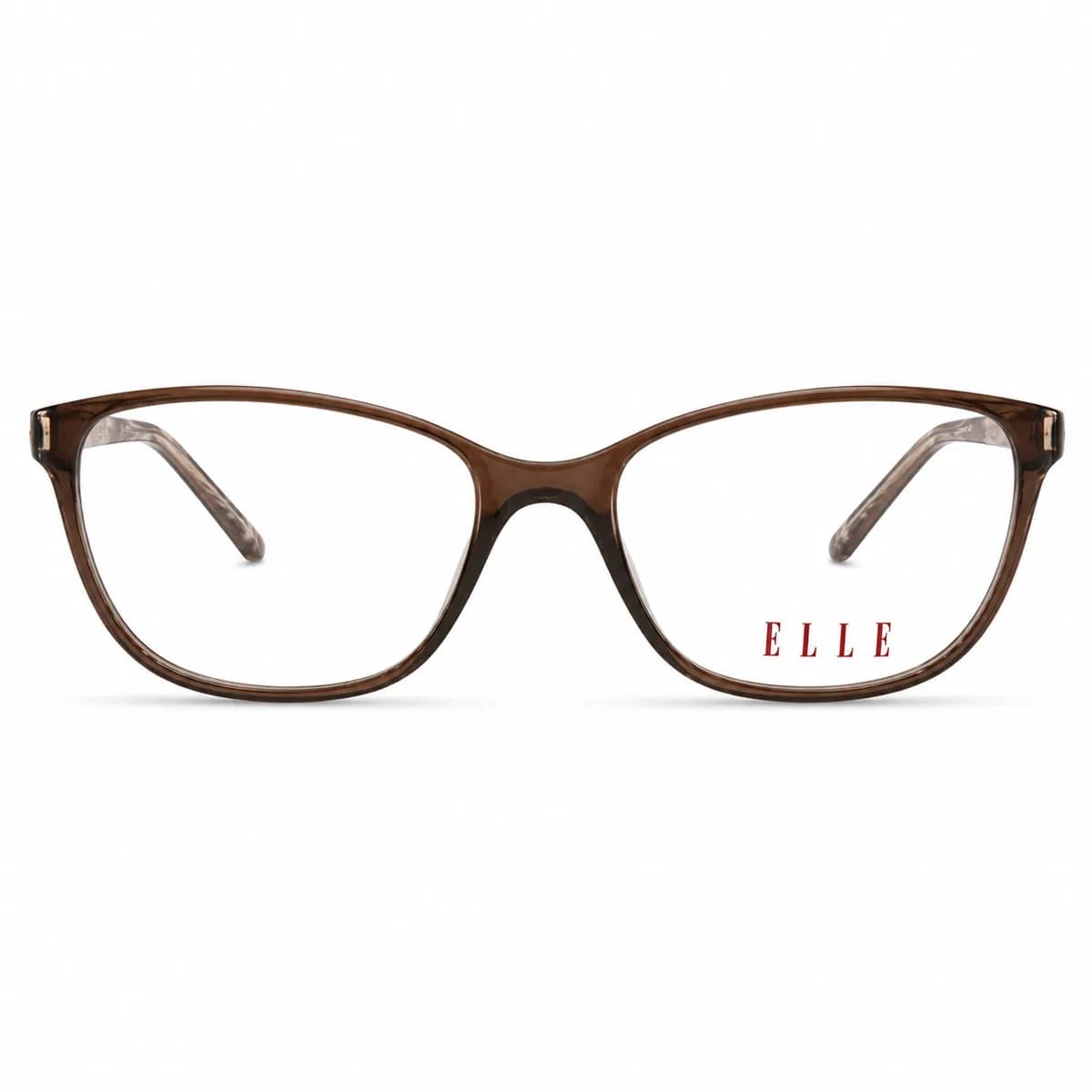 ELLE Rectangular Havana Brown Eyeglasses (EL13410)