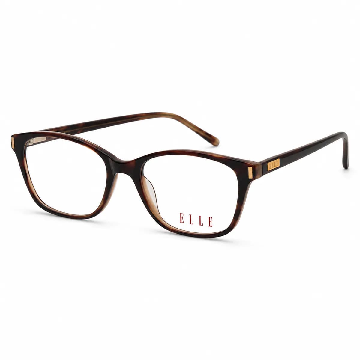 ELLE Rectangular Burgundy Havana Eyeglasses (EL13378) — thumbnail 2