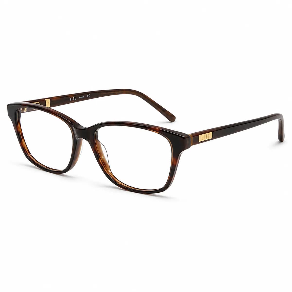 ELLE Round Dark Tortoise Eyeglasses (EL13378) — thumbnail 2