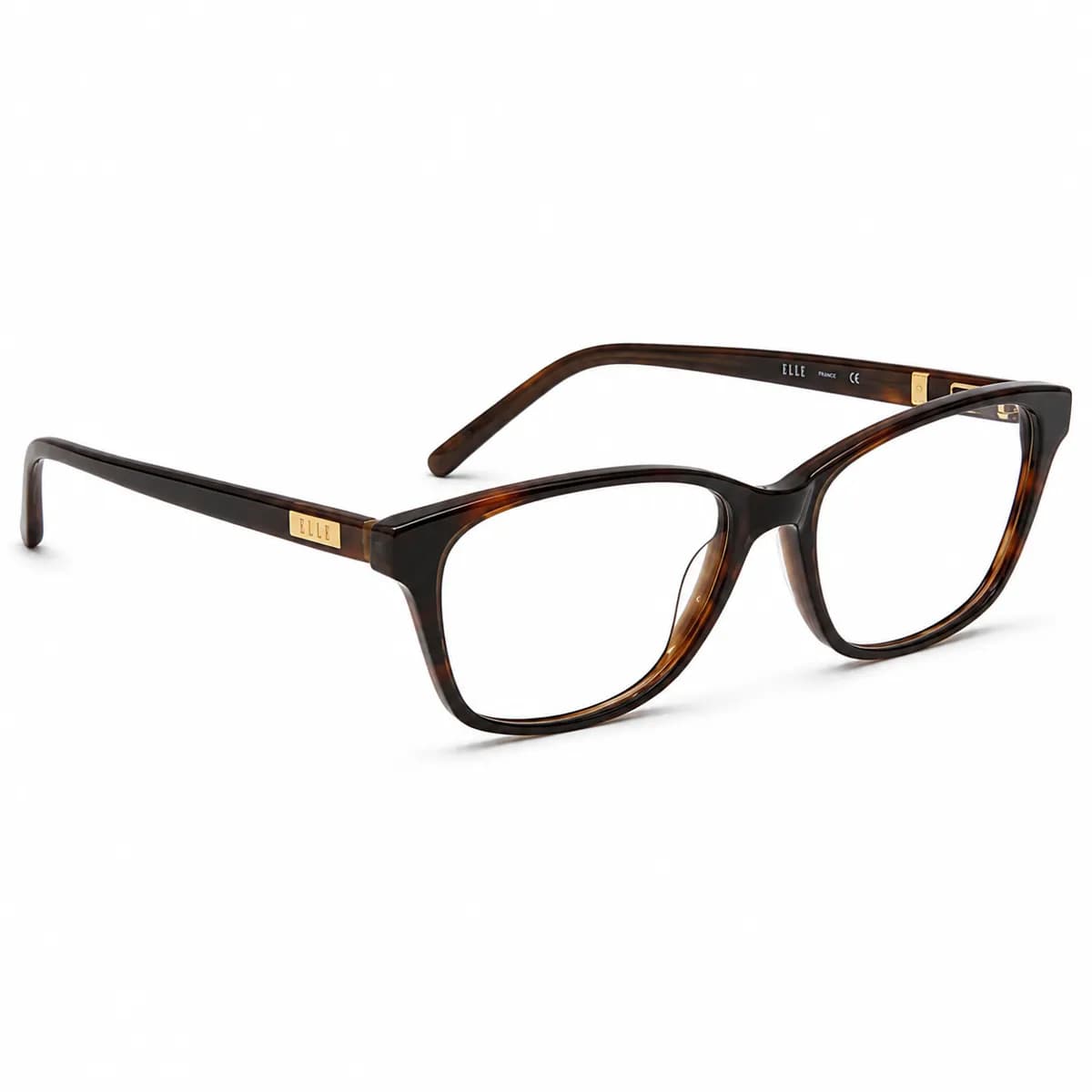 ELLE Round Dark Tortoise Eyeglasses (EL13378) — thumbnail 3
