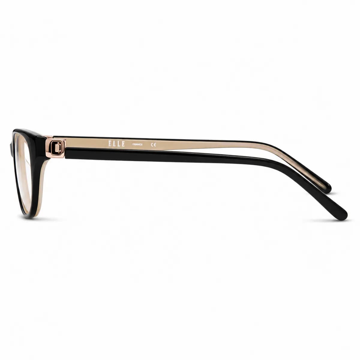 ELLE Cat Eye Black Gold Eyeglasses (EL13350) — thumbnail 4