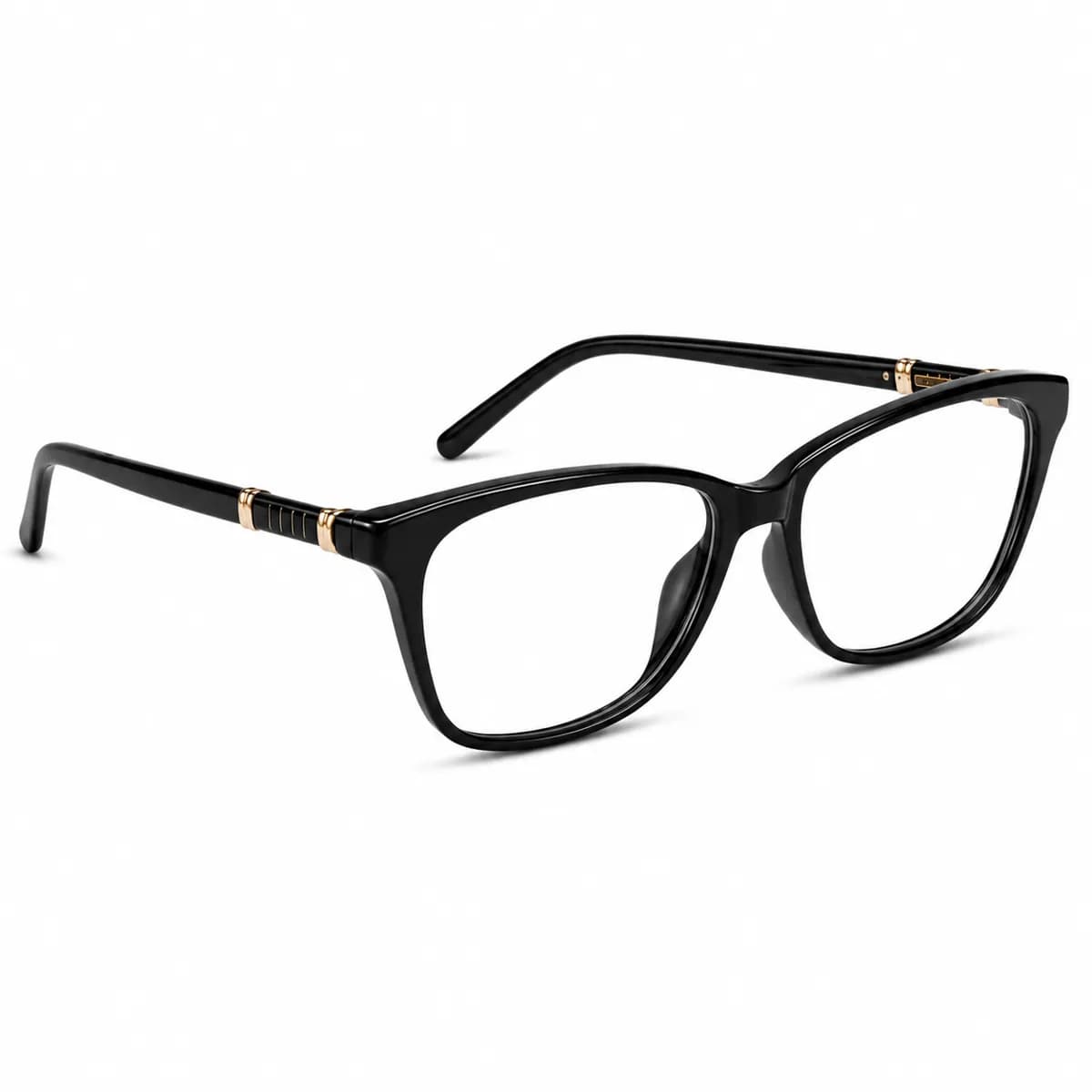 ELLE Rectangular Black Eyeglasses (EL13409) — thumbnail 2