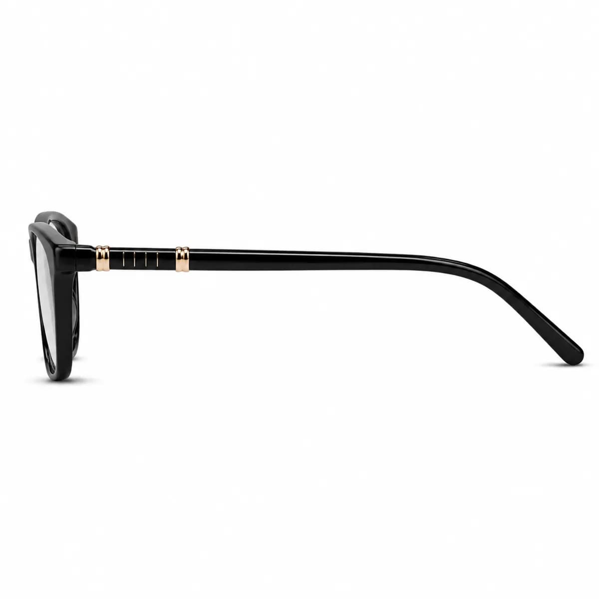 ELLE Rectangular Black Eyeglasses (EL13409) — thumbnail 4