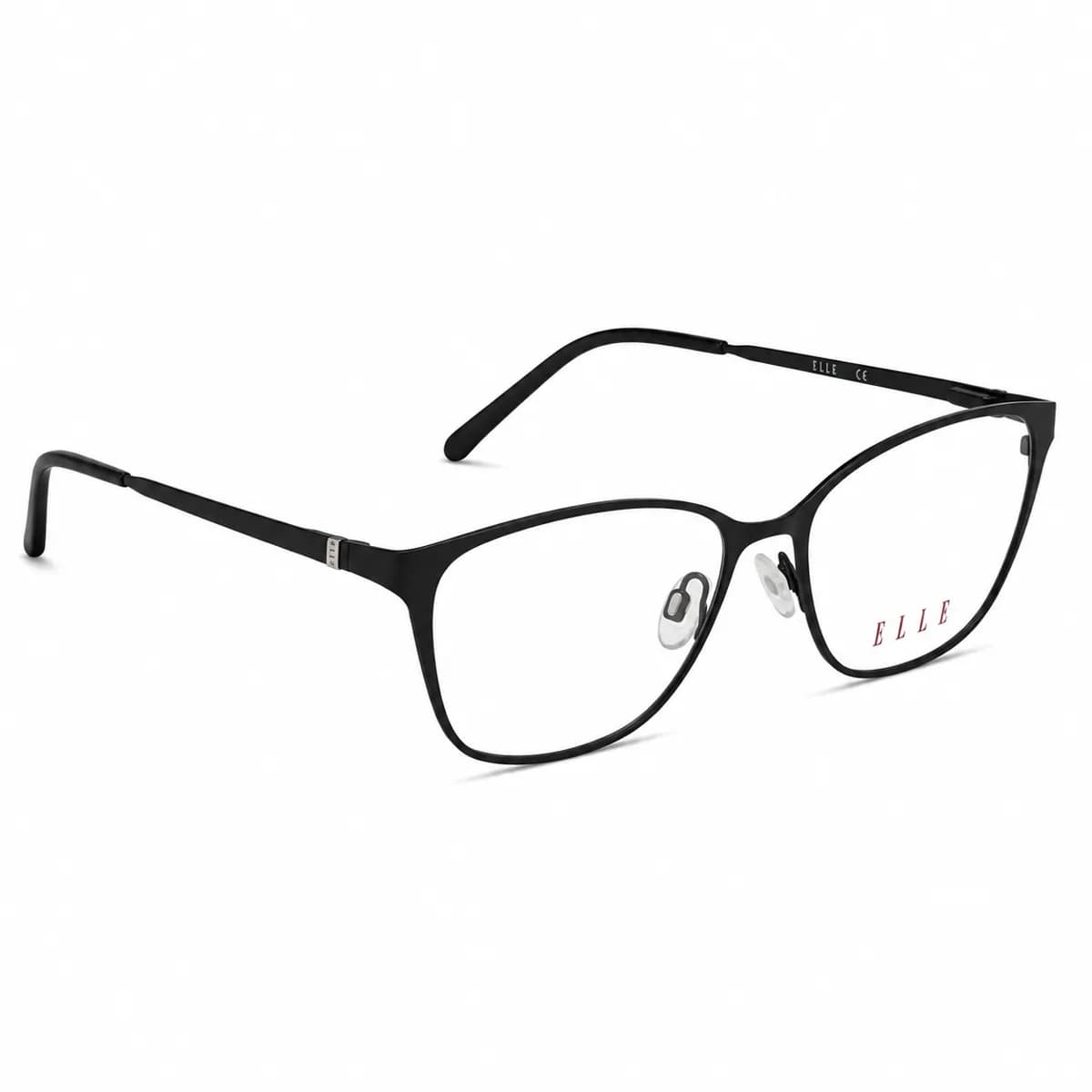 ELLE Square Black Metal Eyeglasses (EL13406) — thumbnail 3