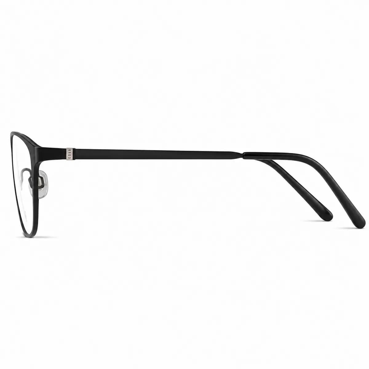 ELLE Square Black Metal Eyeglasses (EL13406) — thumbnail 4
