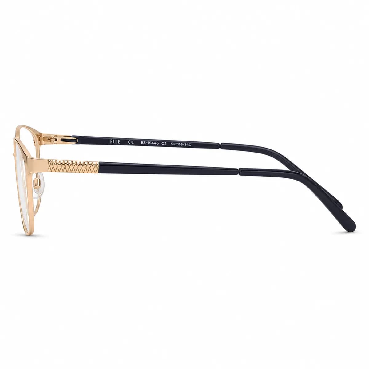 ELLE Oval Gold Metal Eyeglasses (EL13369) — thumbnail 4