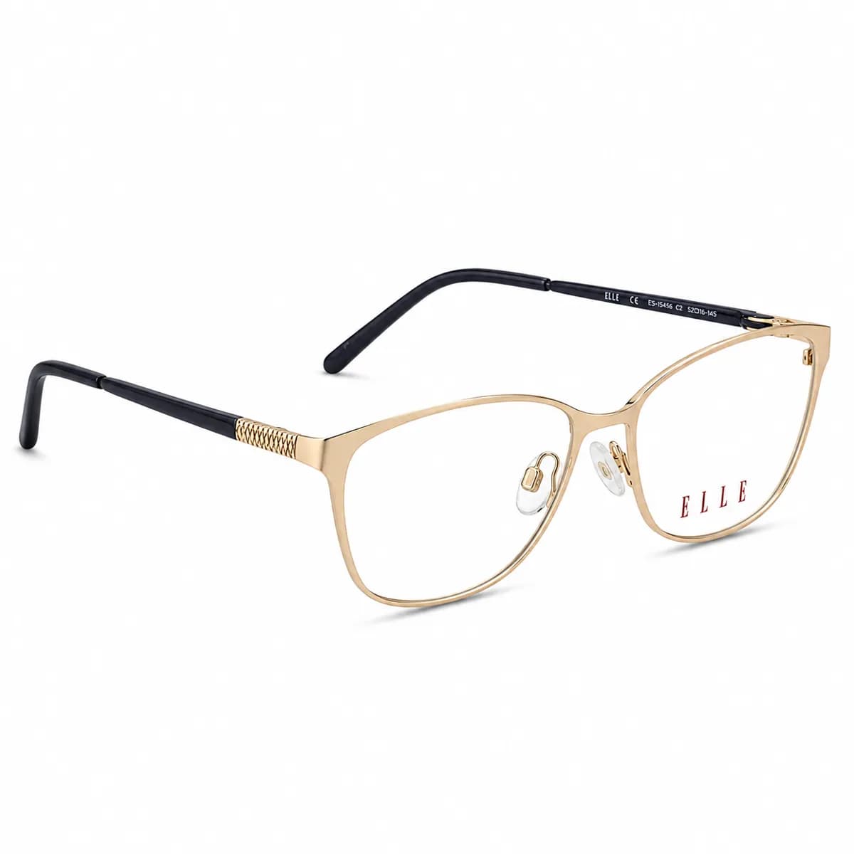 ELLE Oval Gold Metal Eyeglasses (EL13369) — thumbnail 2