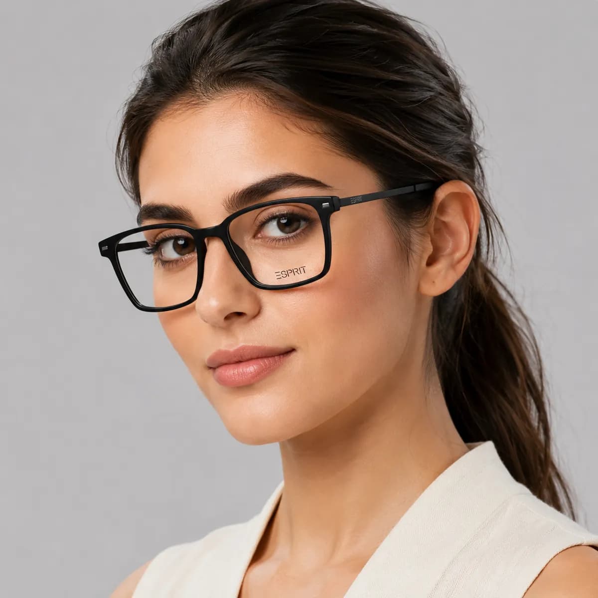 Esprit Rectangular Black Eyeglasses (ET35616) — thumbnail 5