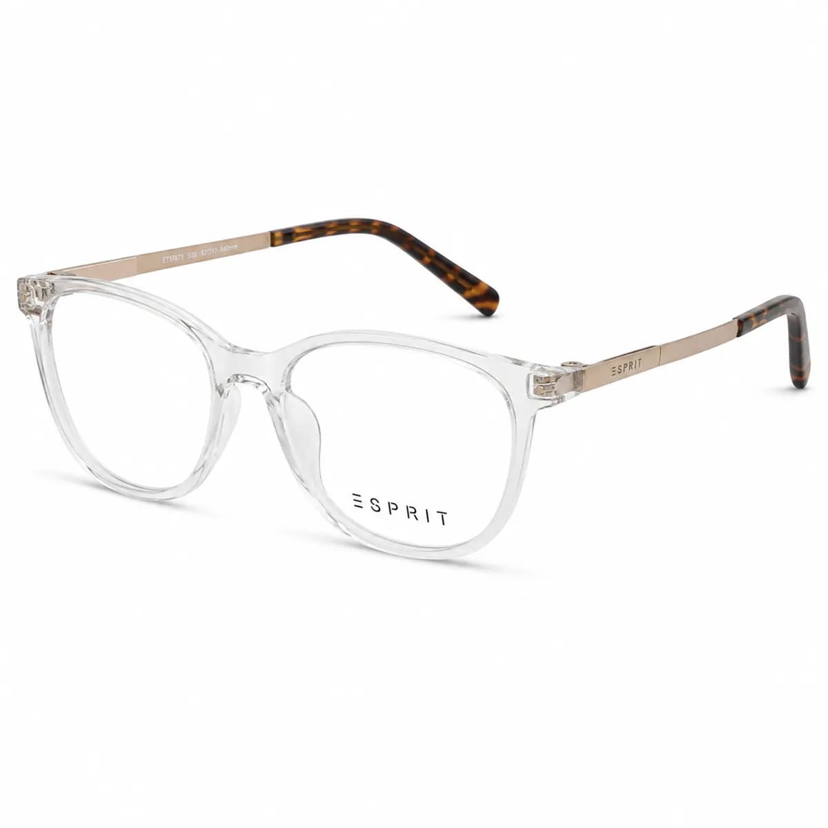 Esprit Rectangular Crystal Brown Eyeglasses (ET33517) — thumbnail 2