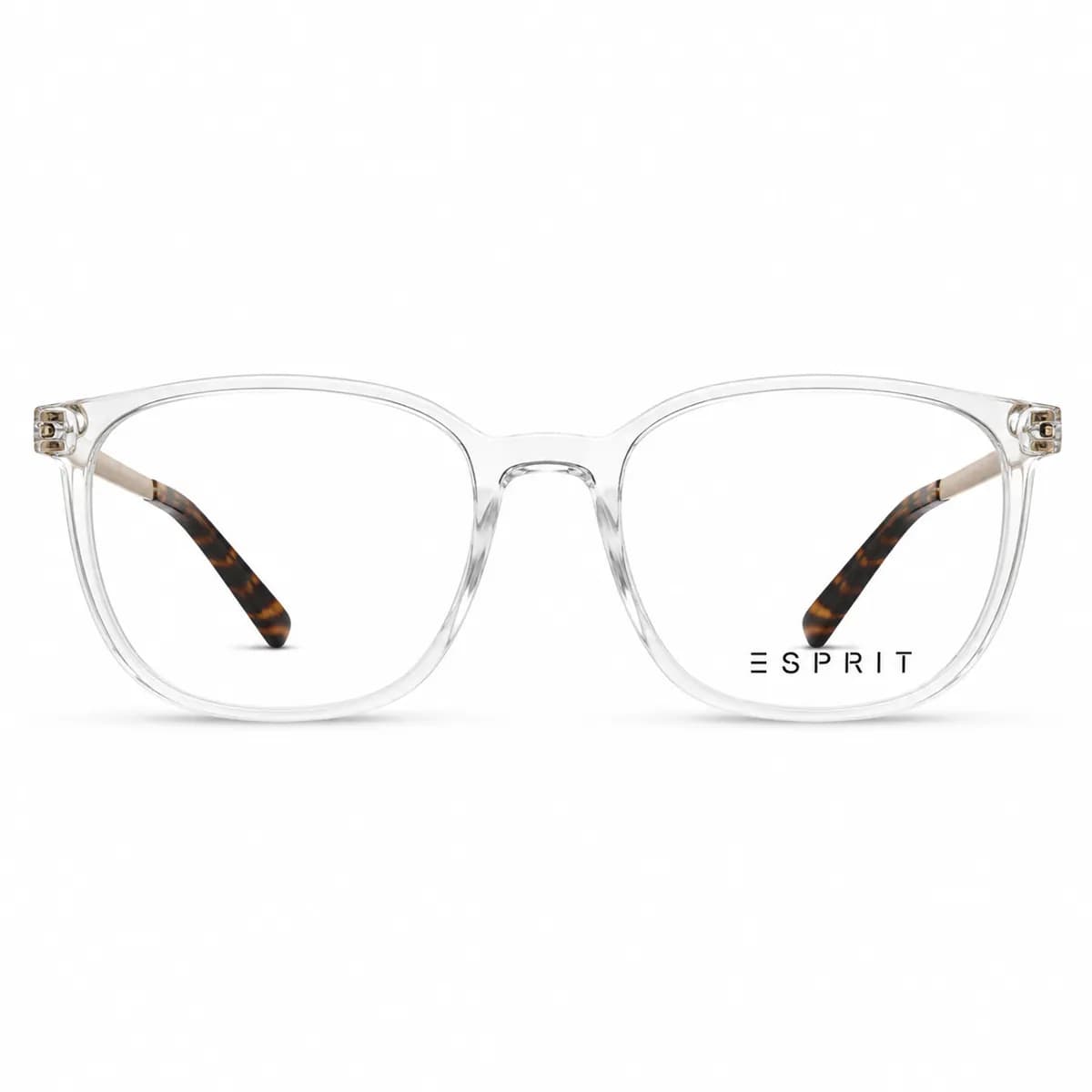 Esprit Rectangular Crystal Brown Eyeglasses (ET33517)