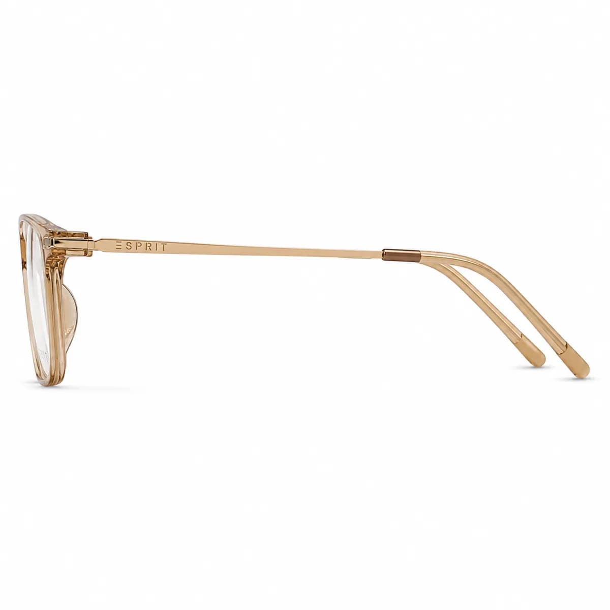Esprit Rectangular Amber Havana Eyeglasses (ET17123) — thumbnail 4