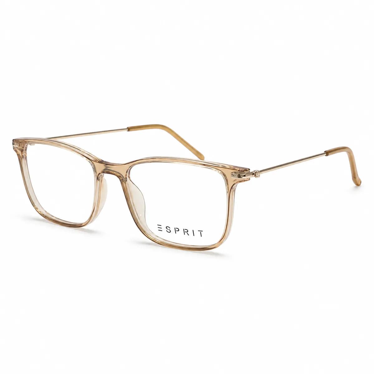 Esprit Rectangular Amber Havana Eyeglasses (ET17123) — thumbnail 3