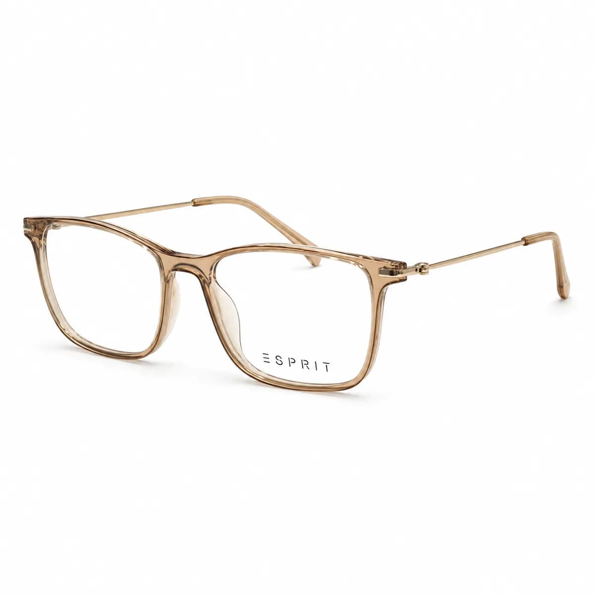 Esprit Rectangular Amber Havana Eyeglasses (ET17123) — thumbnail 2