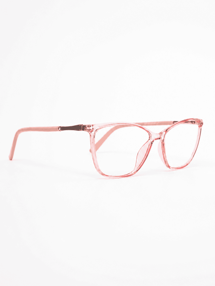 Orchid Rectangular Pink Eyeglasses - Studio Hero Shot