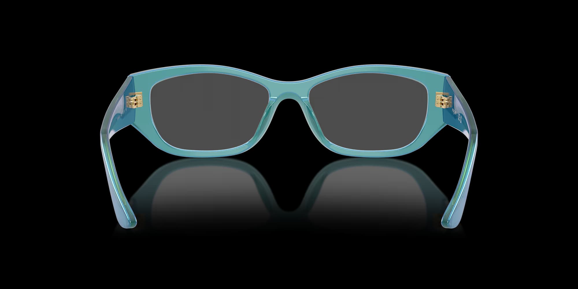 VO5640U – Transparent Pearl Green Pillow Eyeglasses - side view