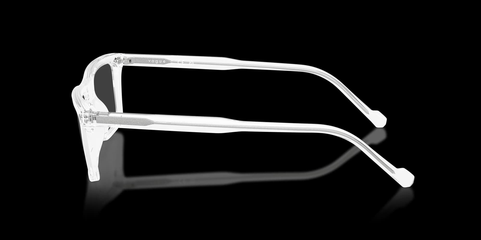 VO5686 – Transparent Rectangle Eyeglasses - top view