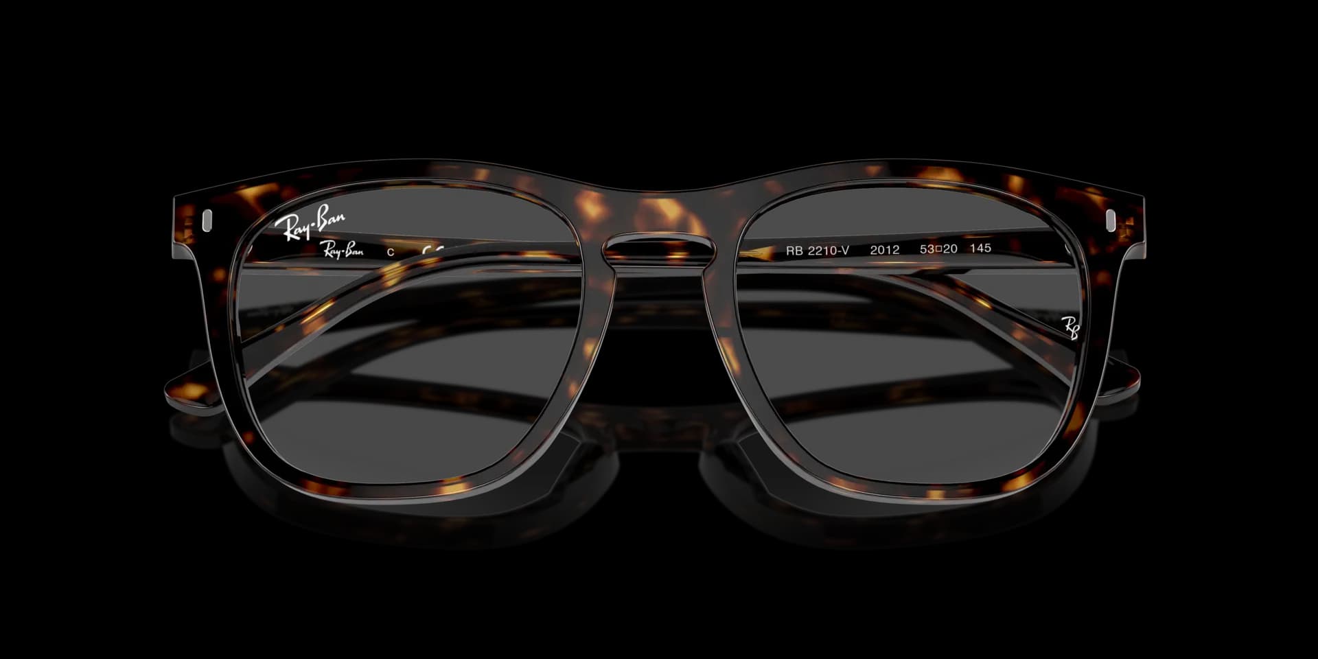 Exclusive Ray-Ban RX2210V 2012 Havana Acetate Frame | Eye Square Optical - side view