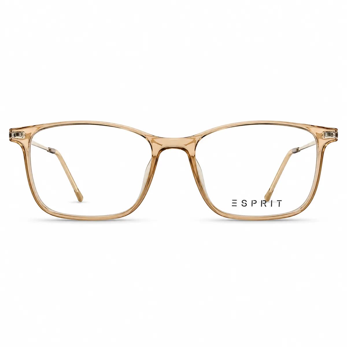 Esprit Rectangular Amber Havana Eyeglasses (ET17123)